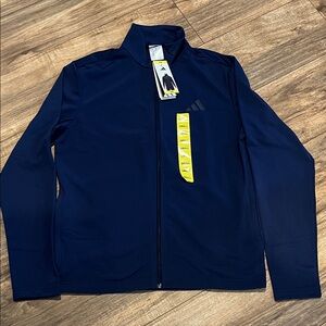 adidas Men's Navy Lightweight Full-Zip Jacket